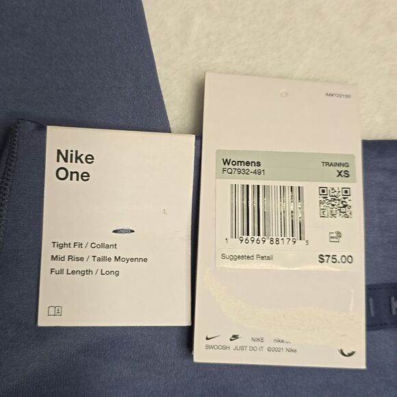 1254 NWT Women's Therma-fit One Mid-rise Full-length Training Leggings Sz XS - Picture 5 of 8